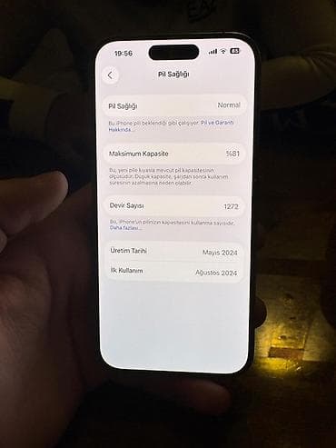 samsung not 3 ekran: IPhone 15 Pro, 128 GB, Gümüşü, Face ID — 7