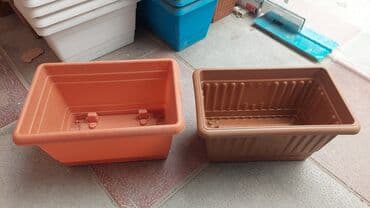 heyet gülleri: Dibçək – gül qabı – balkon üçün düzbucaqlı Dibcek qabi dibcek qablari — 9