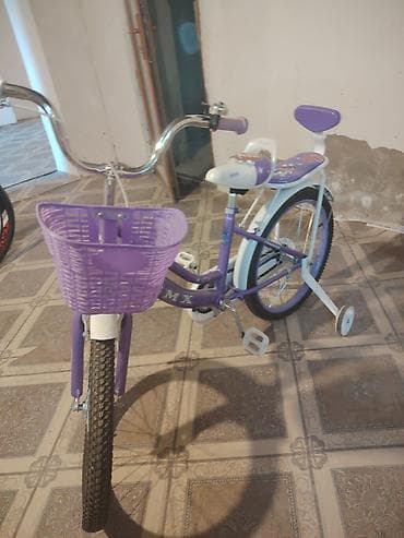 Uşaq velosipedi – BMX stili, bənövşəyi-ağ rəng kombinasiya