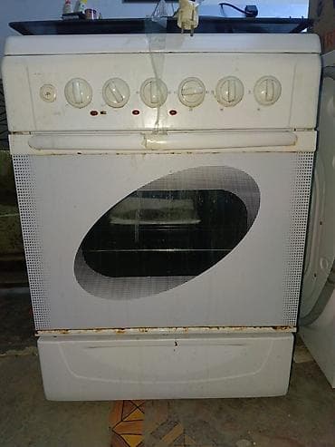 Elektrikli soba və bişirmə paneli işləkdir - Rəng: ağ - Ön hissədə
