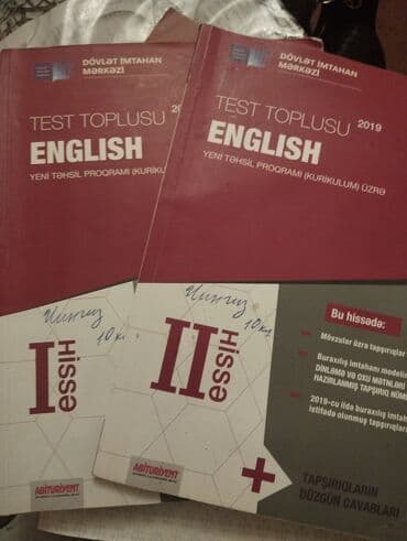 Тесты по английскому Test toplusu 2019 Abituriyentlər üçün 1 və 2