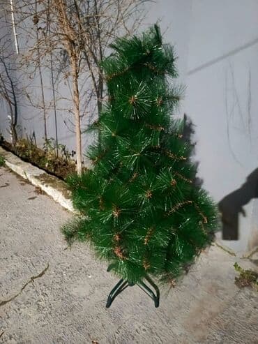 Bağ evi və bağ üçün hərşey: Süni şam ağacı - Material: sıx, uzun iynəli PVC budaqlar - Rəng: tünd — 2