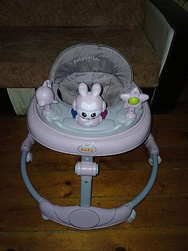 Uşaq gəzdirəcəyi (Babywalker) – çəhrayı rəngdə, oyun paneli ilə — 1