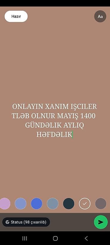 Əməkdaş axtarışı (vakansiyalar): Çağrı mərkəzi operatoru tələb olunur, Yalnız qadınlar üçün, İstənilən yaş, Təcrübəsiz, Aylıq ödəniş — 1