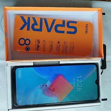 Tecno Spark 8C, 64 GB, rəng - Boz, Sənədlərlə