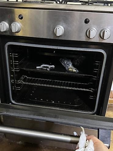 Компьютеры, ноутбуки и планшеты: Комбинированная плита Отдельностоящая, 4 конфорки, Б/у — 3