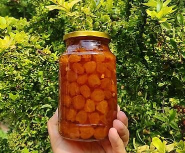 Варенье: Ağ Gilas Mürəbbəsi Damağınızda dad buraxacaq, KƏHRƏBA rəngli dən — 4