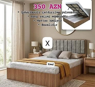 dosekler: Bazalı çarpayı dəsti - Qiymət: 350 AZN - Şəhərdaxili çatdırılma — 1