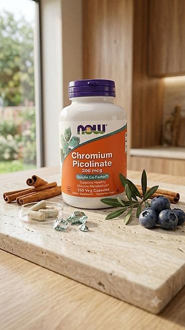 keratin e: 🇺🇸 ABŞ istehsalı – NOW Foods Chromium Picolinate 200 mcg 💊🍽️ 1968-ci — 1