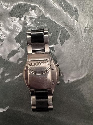 bil: İşlənmiş, Qol saatı, Swatch, rəng - Qara — 2