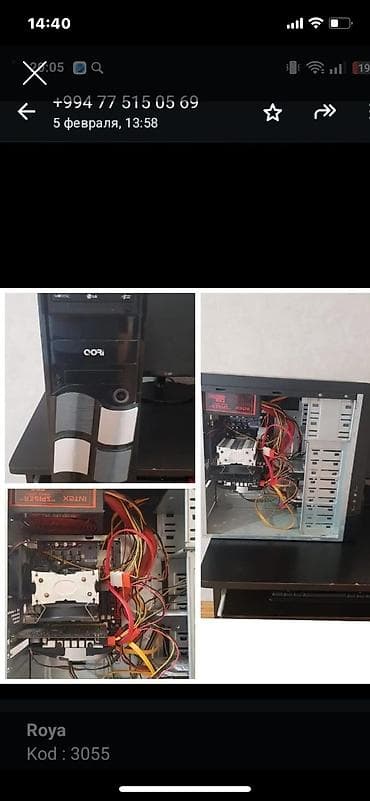 laptoplar: Masaüstü kompüter sistem bloku - Korpusu: qara/silver COri midi-tower — 1