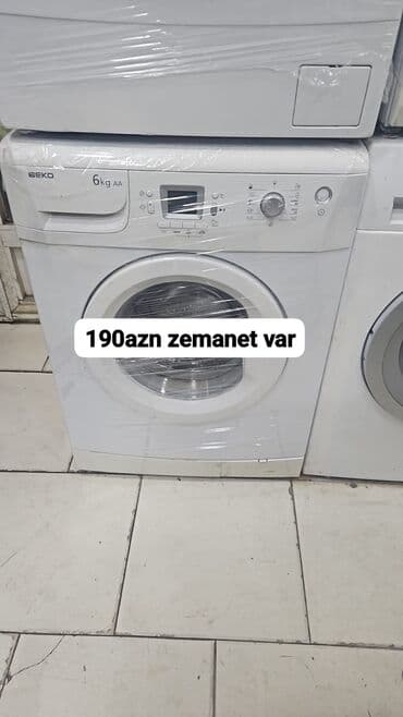 arcelik paltaryuyan qiymeti: Paltaryuyan maşın Beko, 6 kq, Avtomat, Qurutmasız, Kredit yoxdur — 1