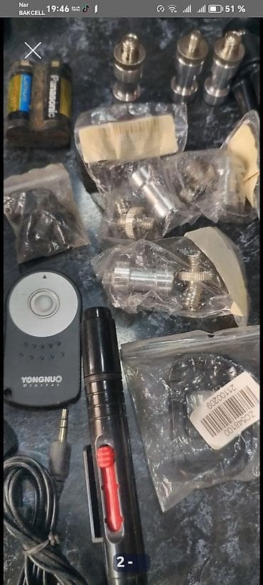 Fotoaparat aksesuarları dəsti Məzmun: - Canon markalı müxtəlif — 9