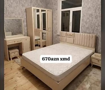 xonca desti: Yataq otağı dəsti – krem rəngdə, klassik-modern dizayn. Dəst tərkibi — 1