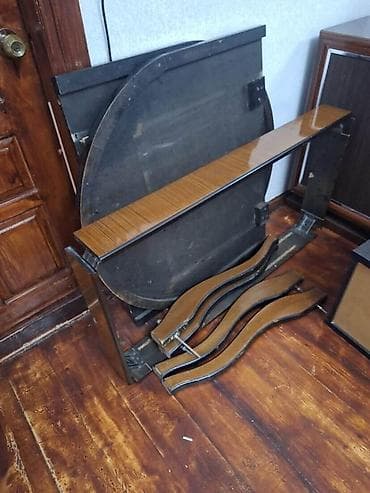 Qonaq masası, Açılan, MDF, Oval masa