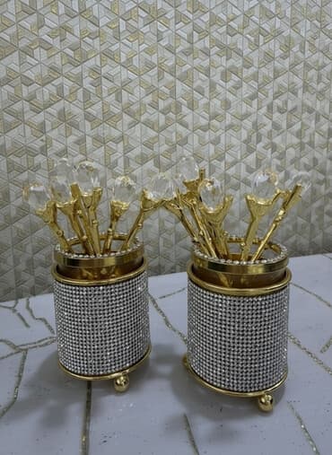 açar dest: Yenidir xonca ucun alinmissdi istifade olunmayib Lüks dekorativ qaşıq — 2