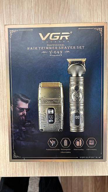 esan akumulator: VGR Voyager Professional Hair Trimmer & Shaver Set – V-649 — 1