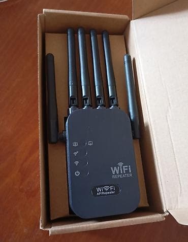 yeni modem: Wi‑Fi Repeater (AP/Repeater) – 6 antennali, iki LAN portlu — 5