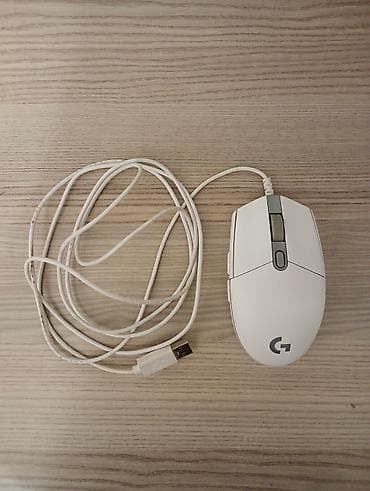 Logitech G seriyası simli oyun mouse-u (ağ) - USB-A qoşulma, toxunma
