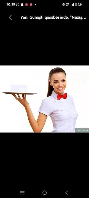 katibe isi axtaran: Ofisiant tələb olunur, Fast food, İstənilən yaş, Təcrübəsiz — 3