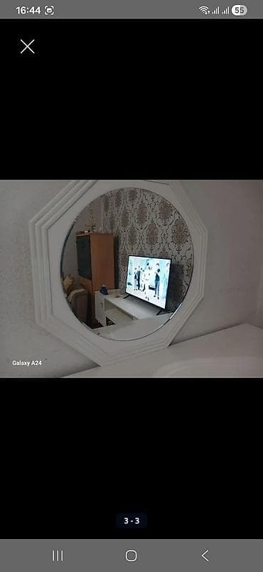 ramo: Ağ rəngli konsol və güzgü dəsti - Klassik üslubda, ağ rəngli konsol — 2