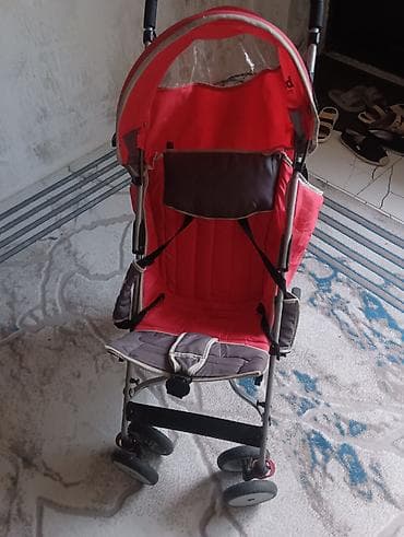 Uşaq arabası – Baby More umbrella tipli model - Rəng: çəhrayı/boz - — 2