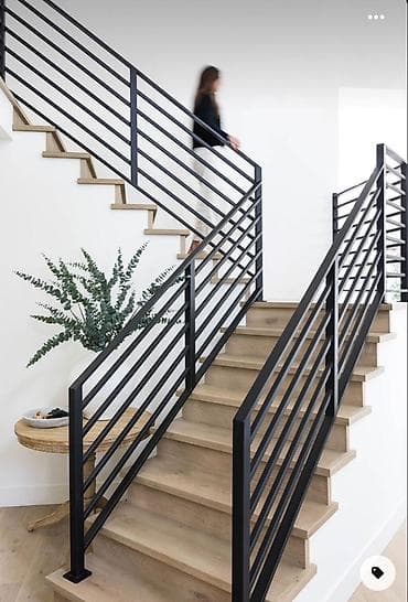 demir seyfler: Metall məhəccər – pilləkən və balkonlar üçün müasir dizayn Qiymət — 5