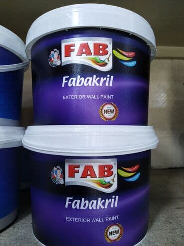 fab fasad boyalari: Акриловая Краска FAB, Фасад, цвет - Фиолетовый — 1