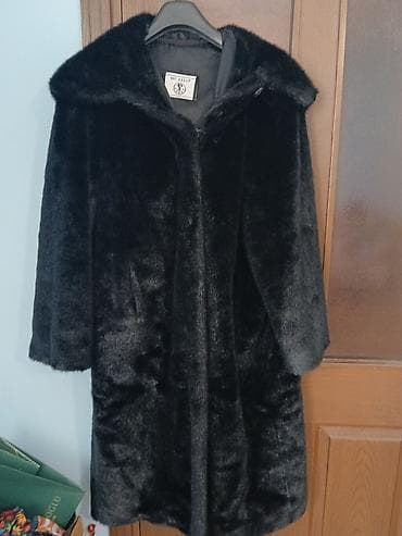 Qadın geyimləri: Kürk, 6XL, rəng - Qəhvəyi — 6