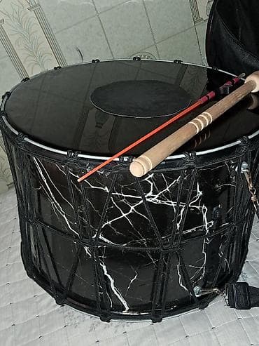 dj aparati satilir: Əl davulu (nağara) və daşıma çantası dəsti - Alət: dairəvi korpuslu — 7
