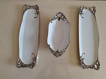 Nahar dəsti, rəng - Ağ, Farfor