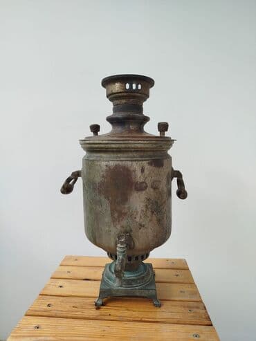 simavar: Qədim samovar, 1900 il, Vəziyyəti: Qənaətbəxş — 3