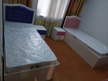 qosa carpayi: Yeni, Təknəfərlik çarpayı, Bazalı, Matras ilə, Siyirməsiz, Azərbaycan — 7