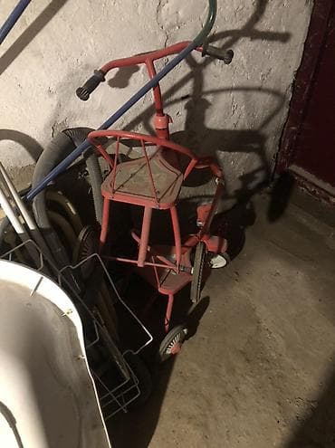 3 təkər velosiped: Uşaq üçtəkərli velosipedi - Rəng: qırmızı - Konstruksiya: möhkəm — 2