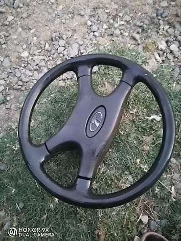 vaz oka: LADA sükan çarxı - Orijinal LADA loqolu, 3-şüalı dizayn - Rəng: qara — 2