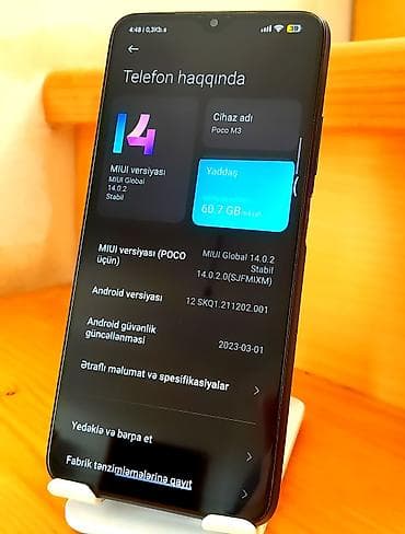 iphone x pro: Poco M3, 64 GB, rəng - Mavi, Düyməli, Sensor, Barmaq izi — 10