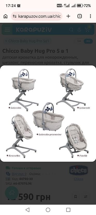 Детская мебель: Для девочки и мальчика, Б/у, Колыбель — 4