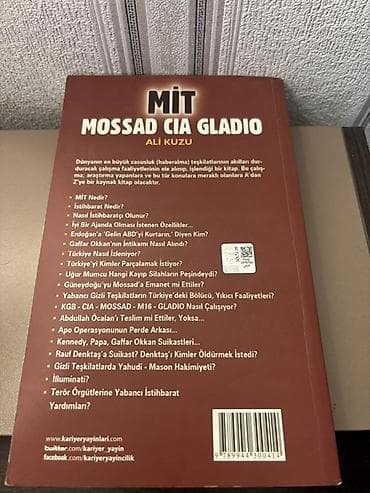 bas gitara: Məhsul: Kitab – “MİT Mossad CIA Gladio: Dünyanın Ən Böyük İstihbarat — 2