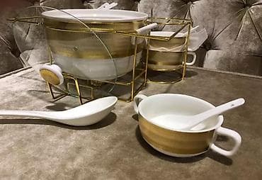 semeni xonca sekilleri: Mətbəx və süfrə qabları qarışıq dəsti Dəst tərkibi: - Şüşə kristal — 1