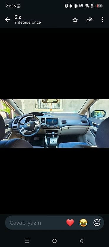 Honda Civic sedan – 8-ci nəsil (təxminən 2006-2011). Rəng: tünd — 5