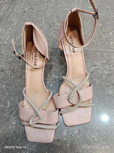 Basanoşka və səndəllər: SISTER STAR qadın sandaleti - Rəng: açıq pudra/çəhrayı - Model: açıq — 1