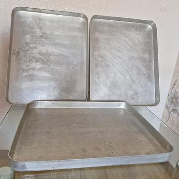 corək qəlibləri: Alüminium çörək/sobaya qoyulan listlər dəsti paxlava tavasi 3 Ədədi — 1