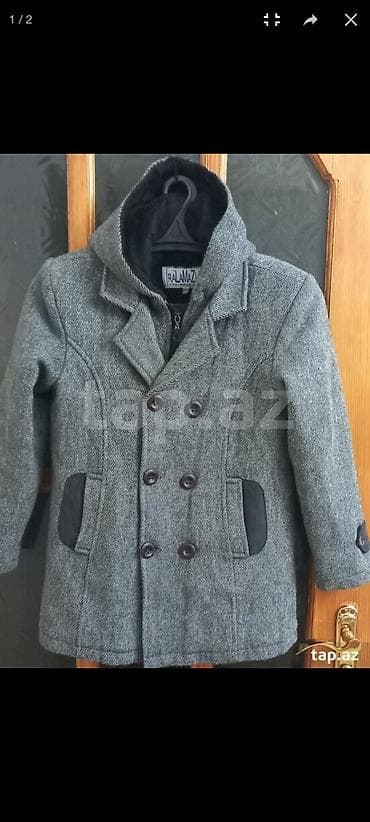 Другие детские вещи: Dəbli oğlan üçün keyfiyyətli drap palto. Heç bir zədəsi yoxdur, əla — 1