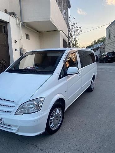 Mercedes-Benz Vito mikroavtobus - Kuzov: ağ rəng, uzun baza, sürgülü — 4