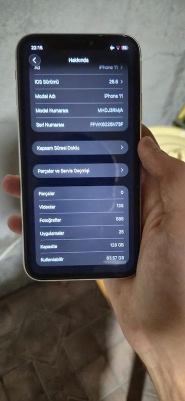 7 iphone: IPhone 11, 128 GB, Ağ, Barmaq izi, Simsiz şarj, Face ID — 4