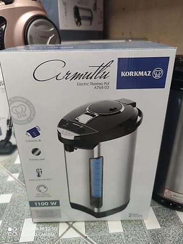 Samovar elektrikli termos termopot Korkmaz Yeni model Türk istehsali — 1