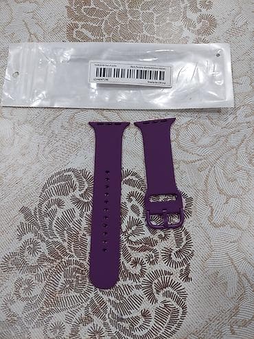 watch 8: Kəmər, Apple, Silikon, rəng - Bənövşəyi — 2