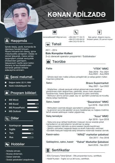 Marketoloq, 29 il, Təcrübəli, 1/1 lalafo.az -da Marketoloq, 29 il, Təcrübəli, 1/1