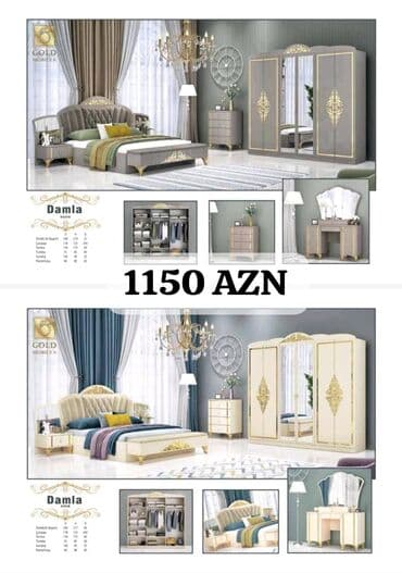 işlenmiş termolar: İkinəfərlik çarpayı, Dolab, Termo, 2 tumba, Azərbaycan, Yeni — 9