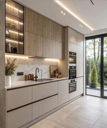 soft home: Sifarişlə mətbəx dəsti, Özü çəkən petlələr, MDF — 6